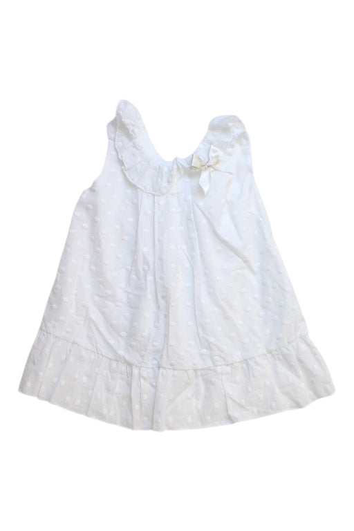 A White Sleeveless Dresses from Mac Ilusion in size 6-12M for girl. (Front View)