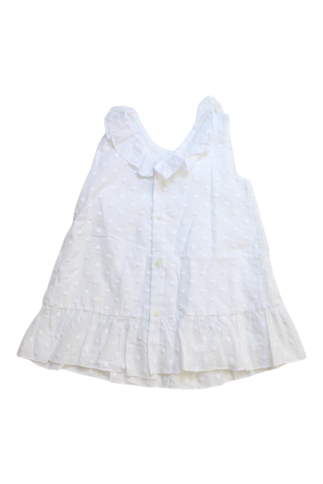 A White Sleeveless Dresses from Mac Ilusion in size 6-12M for girl. (Back View)