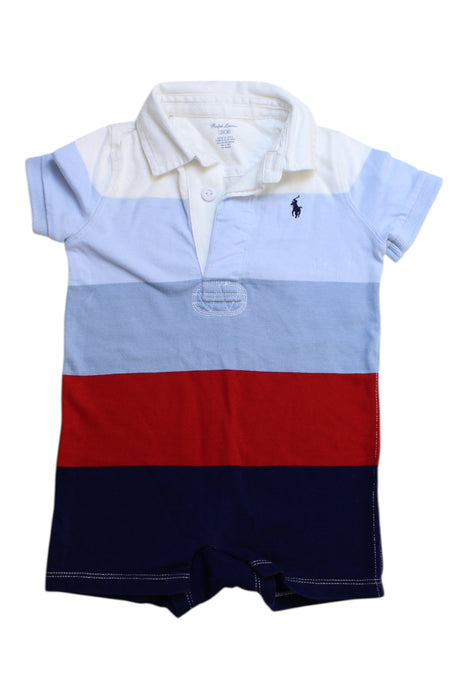 A Multicolour Short Sleeve Rompers from Ralph Lauren in size 6-12M for boy. (Front View)