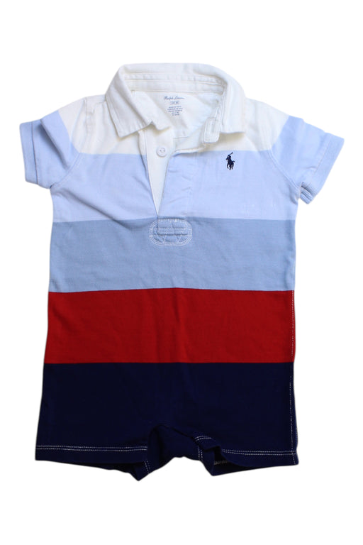 A Multicolour Short Sleeve Rompers from Ralph Lauren in size 6-12M for boy. (Front View)