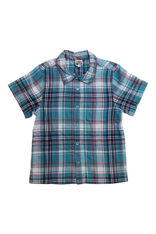 A Multicolour Short Sleeve Shirts from Bonton in size 6T for boy. (Front View)