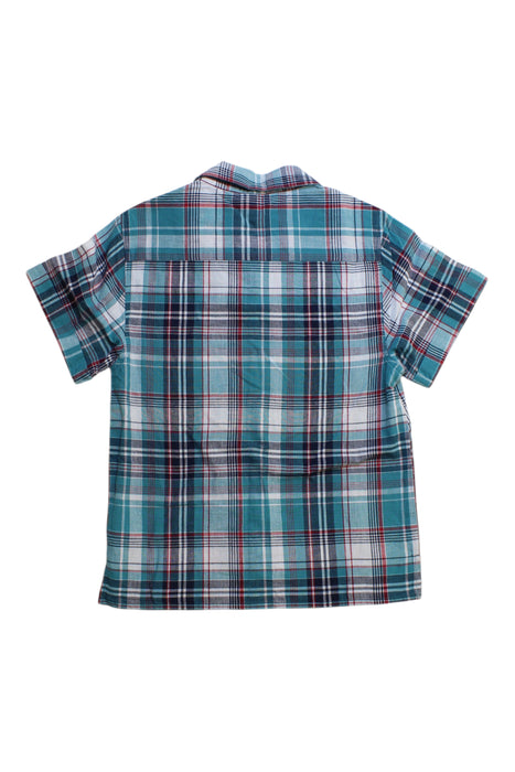 A Multicolour Short Sleeve Shirts from Bonton in size 6T for boy. (Back View)