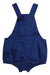 A Blue Overall Shorts from Cocote in size 12-18M for boy. (Back View)