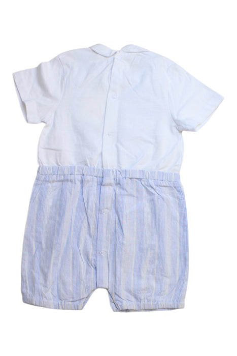 A Blue Short Sleeve Rompers from Tutto Piccolo in size 18-24M for boy. (Back View)