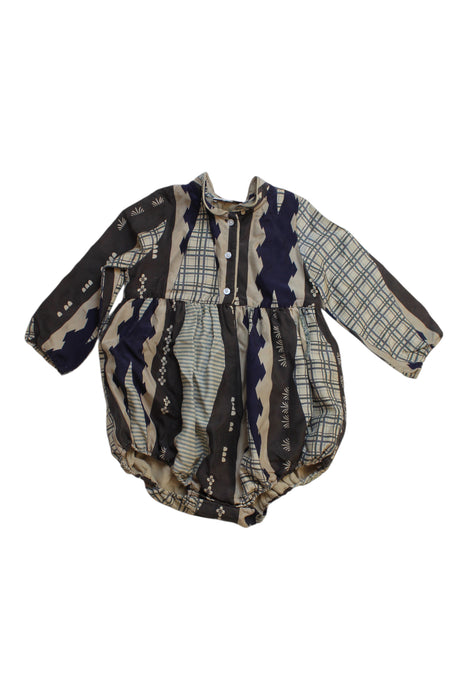 A Multicolour Long Sleeve Rompers from Caramel in size 12-18M for girl. (Front View)