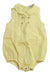 A Yellow Sleeveless Rompers from Babidu in size 12-18M for neutral. (Front View)