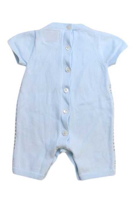 A Blue Short Sleeve Rompers from Emile et Rose in size Newborn for boy. (Back View)