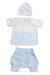 A White Gift Sets from Emile et Rose in size 0-3M for boy. (Front View)