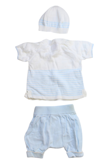 A White Gift Sets from Emile et Rose in size 0-3M for boy. (Back View)