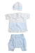 A White Gift Sets from Emile et Rose in size 0-3M for boy. (Back View)