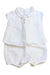 A White Overall Sets from Tartine et Chocolat in size 0-3M for neutral. (Front View)