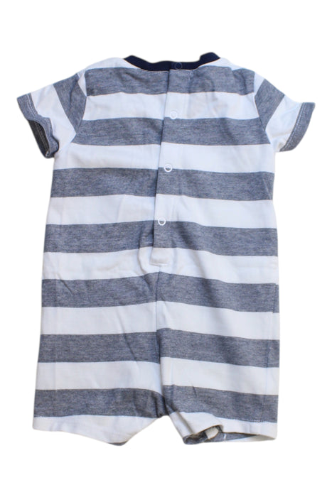 A White Short Sleeve Rompers from Boss in size 0-3M for boy. (Back View)
