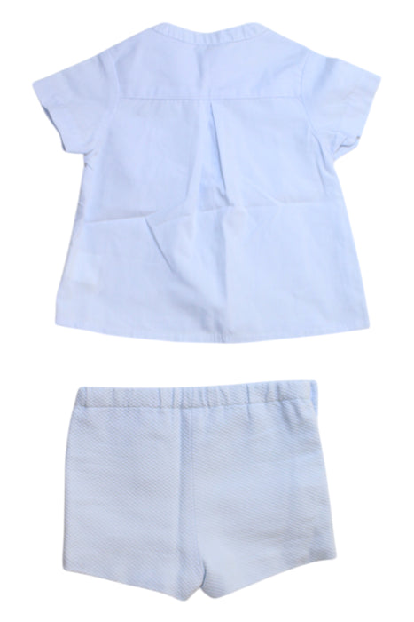 A Blue Shorts Sets from Foque in size 3-6M for boy. (Back View)