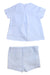 A Blue Shorts Sets from Foque in size 3-6M for boy. (Back View)