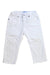 A White Jeans from Mayoral in size 6-12M for boy. (Front View)