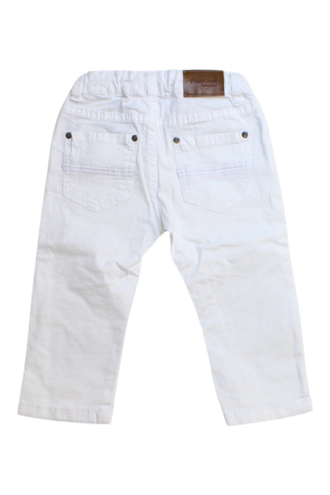 A White Jeans from Mayoral in size 6-12M for boy. (Back View)
