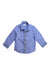 A Blue Long Sleeve Shirts from Boss in size 12-18M for boy. (Front View)