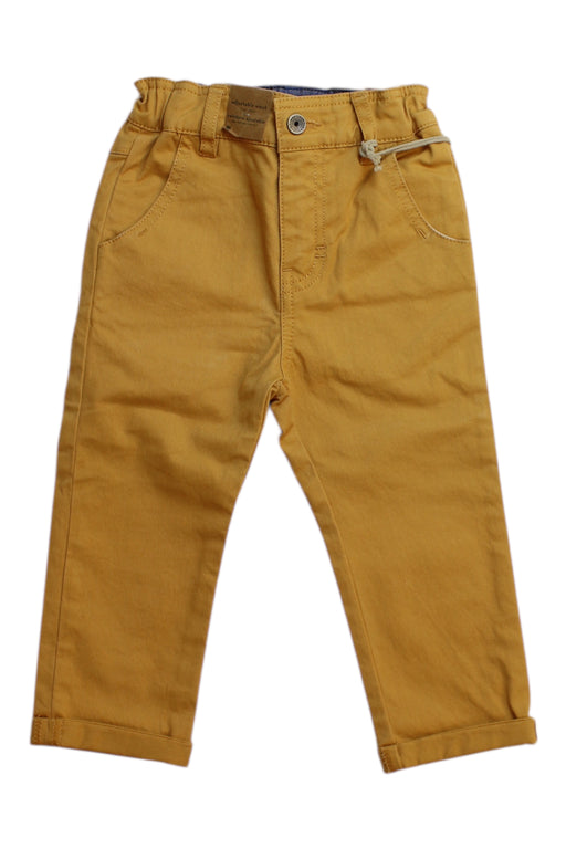 A Yellow Casual Pants from Timberland in size 12-18M for boy. (Front View)