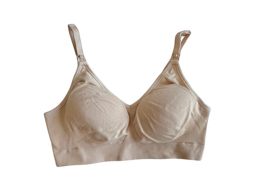 A Beige Bras from Bravado in size L for maternity. (Front View)
