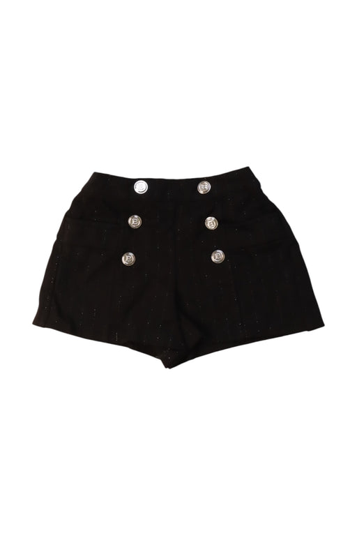 A Black Shorts from Balmain in size 12-18M for girl. (Front View)