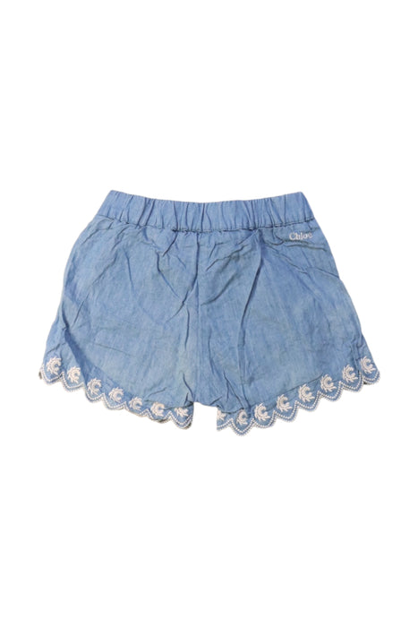 A Blue Shorts from Chloe in size 6-12M for girl. (Back View)