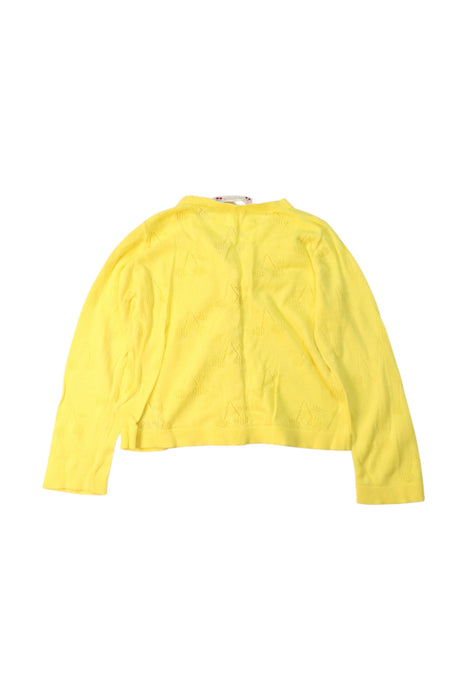 A Yellow Cardigans from Bonpoint in size 2T for girl. (Back View)
