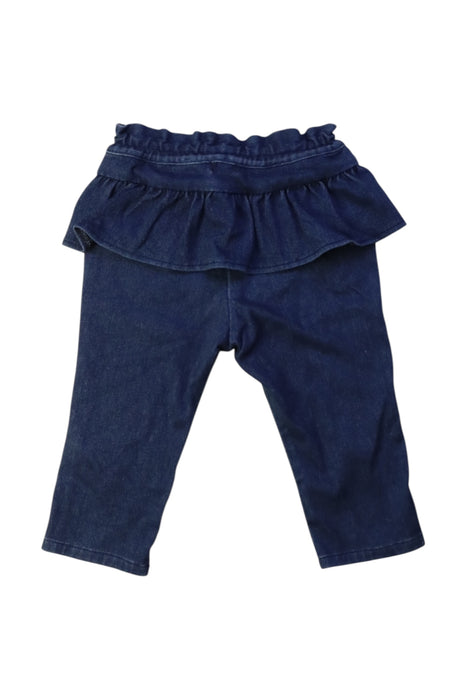 A Navy Jeans from Miki House in size 12-18M for girl. (Back View)