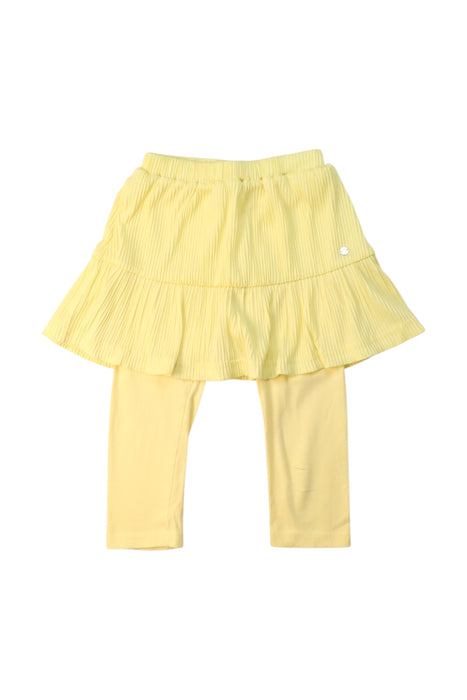 A Yellow Leggings Sets from Organic Mom in size 2T for girl. (Front View)