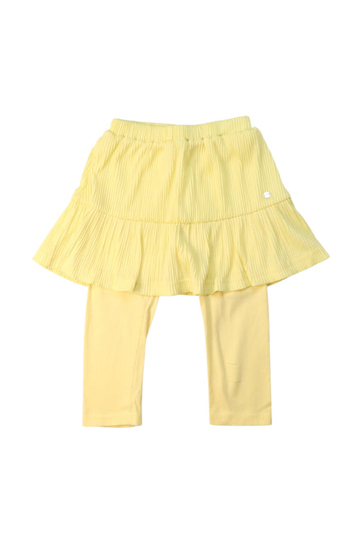 A Yellow Leggings Sets from Organic Mom in size 2T for girl. (Front View)
