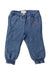 A Blue Casual Pants from Nanos in size 6-12M for girl. (Front View)
