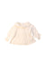 A White Long Sleeve Tops from Nanos in size 0-3M for girl. (Front View)