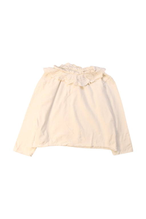 A Ivory Long Sleeve Tops from Teddy & Minou in size 12-18M for girl. (Front View)