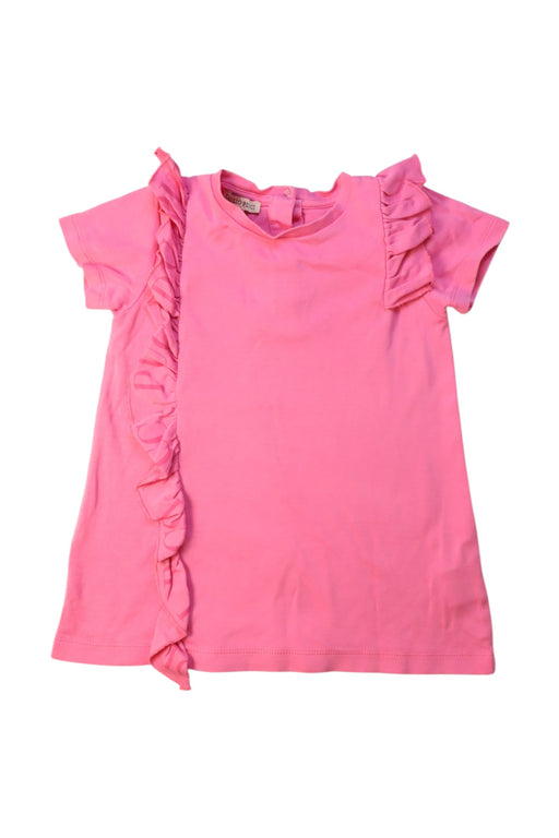 A Pink Short Sleeve Dresses from Emilio Pucci in size 12-18M for girl. (Front View)