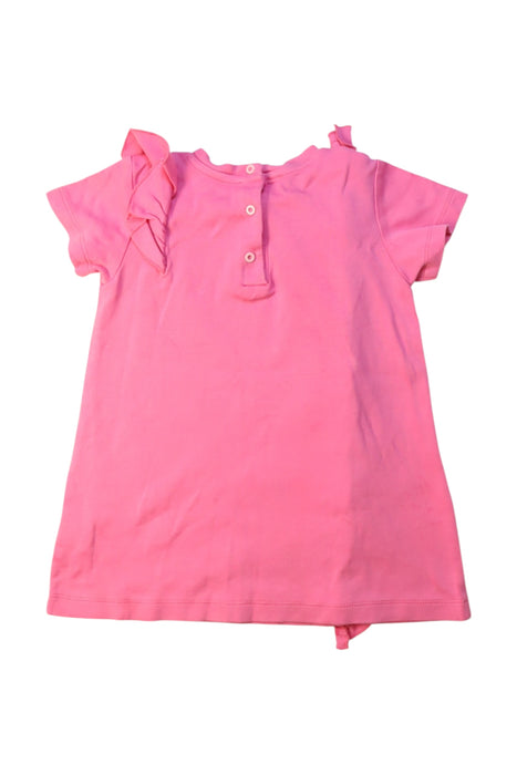 A Pink Short Sleeve Dresses from Emilio Pucci in size 12-18M for girl. (Back View)