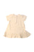 A Ivory Short Sleeve Dresses from Dior in size 6-12M for girl. (Back View)