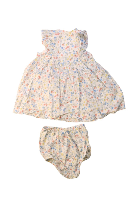 A White Dress Sets from Petit Bateau in size 6-12M for girl. (Back View)