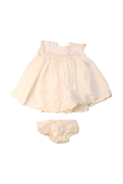 A White Dress Sets from Bonpoint in size 12-18M for girl. (Front View)