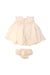 A White Dress Sets from Bonpoint in size 12-18M for girl. (Back View)