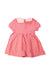 A Pink Short Sleeve Dresses from Balabala in size 12-18M for girl. (Back View)