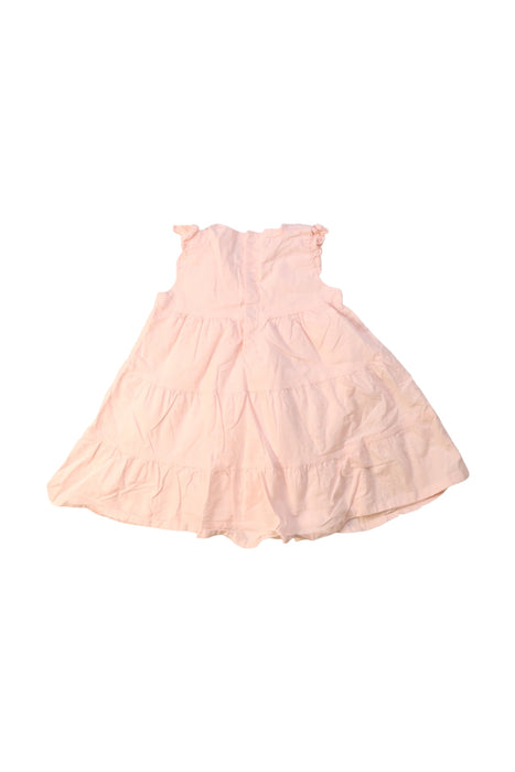 A Pink Sleeveless Dresses from Petit Bateau in size 12-18M for girl. (Back View)