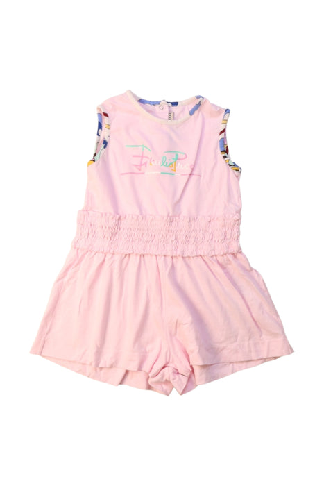 A Pink Sleeveless Rompers from Emilio Pucci in size 12-18M for girl. (Front View)