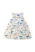 A Blue Sleeveless Dresses from Petit Bateau in size 12-18M for girl. (Back View)