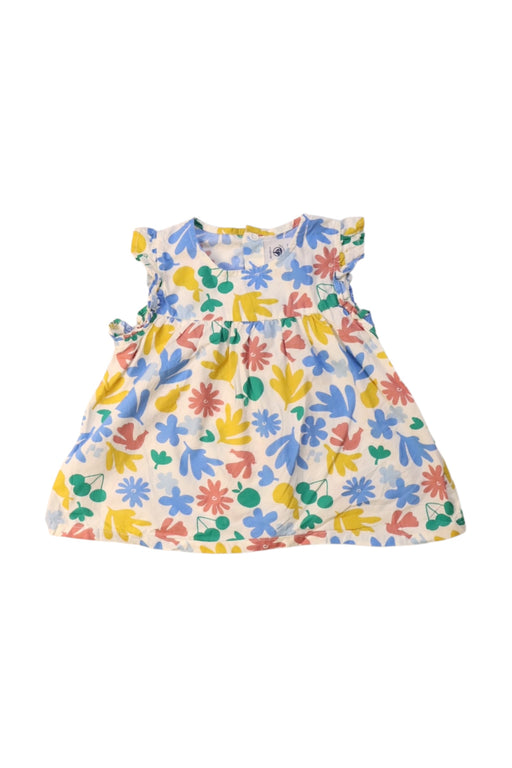 A Multicolour Sleeveless Dresses from Petit Bateau in size 12-18M for girl. (Front View)