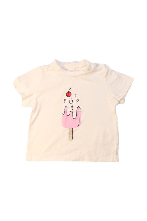 A Beige Short Sleeve T Shirts from Stella McCartney in size 6-12M for girl. (Front View)