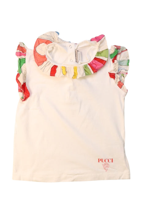 A Multicolour Sleeveless Tops from Emilio Pucci in size 2T for girl. (Front View)