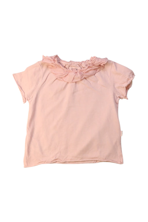 A Pink Short Sleeve Tops from Teddy & Minou in size 12-18M for girl. (Front View)