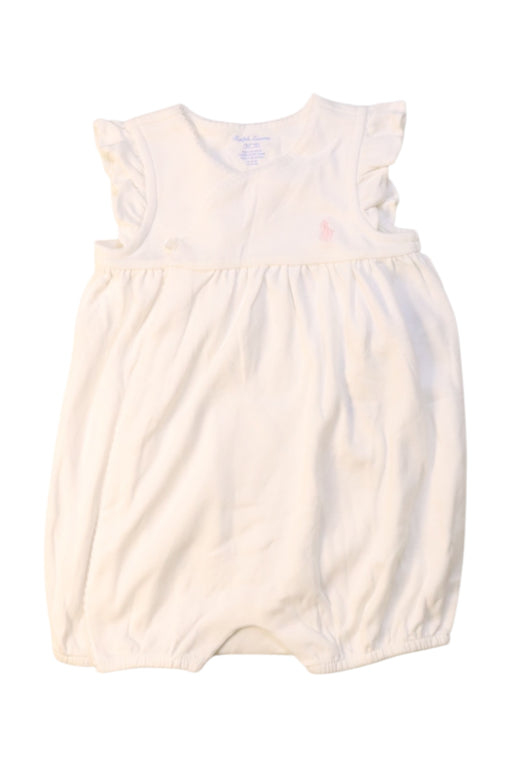 A Ivory Sleeveless Rompers from Ralph Lauren in size 6-12M for girl. (Front View)