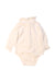 A Ivory Long Sleeve Bodysuits from Nanos in size 0-3M for girl. (Back View)