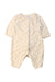 A Beige Long Sleeve Rompers from Ralph Lauren in size 0-3M for girl. (Front View)