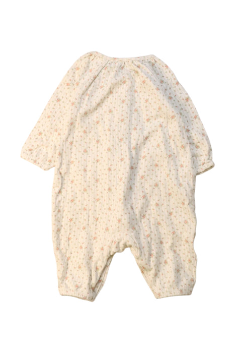 A Beige Long Sleeve Rompers from Ralph Lauren in size 0-3M for girl. (Back View)